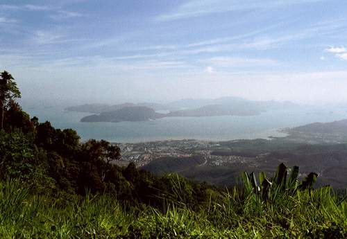 Blick vom Gunung Raya, Langkawi, Malaysia